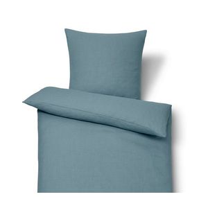 Ľanová posteľná bielizeň, modrá, štandardná veľkosť vyobraziť