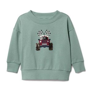 Detská mikina s počesanou vnútornou stranou, aplikácia nákladného auta vyobraziť