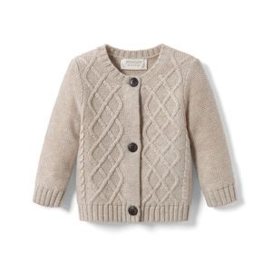 Detská bunda z hrubého úpletu s vlnou certifikovanou podľa RWS vyobraziť