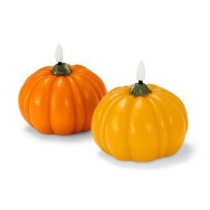 LED sviečky z pravého vosku »Kürbis«, 2 ks vyobraziť
