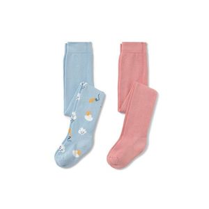 Detské pančuchy, 2 ks, obláčiky/ružové vyobraziť