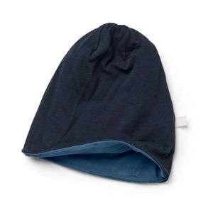Detská obojstranná čiapka, modrá vyobraziť