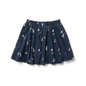 Detská džersejová sukňa s nohavicami, námornícky štýl vyobraziť