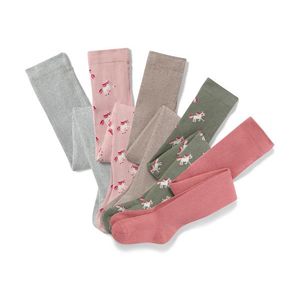 Bavlnené pančuchové nohavice, 5 ks, jednorožec vyobraziť