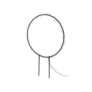 Kovový kruh s LED diódami do exteriéru vyobraziť