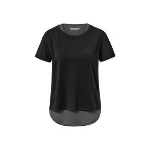 Športové tričko s krátkymi rukávmi 2 v 1, čierne vyobraziť