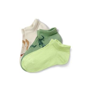 Detské krátke ponožky, 3 páry, zvieratká vyobraziť