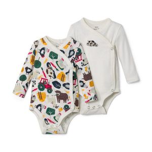 Detské body s dlhými rukávmi, 2 ks vyobraziť