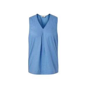 Bezrukávová ľanová blúzka, svetlomodrá vyobraziť