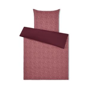 Posteľná bielizeň z materiálu polycotton, bordovočervená, štandardná veľkosť vyobraziť