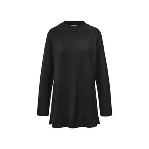 Dlhý pletený pulóver, čierny vyobraziť