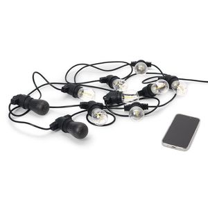 Outdoorová LED svetelná reťaz s 2 Bluetooth® reproduktormi vyobraziť