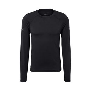 Funkčné tričko s dlhými rukávmi, čierne vyobraziť