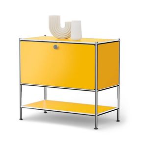 Kovová odkladacia skrinka »CN3« s výklopným priečinkom, žltá vyobraziť