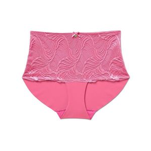 Nohavičky s vysokým pásom »light-shaping«, ružové vyobraziť