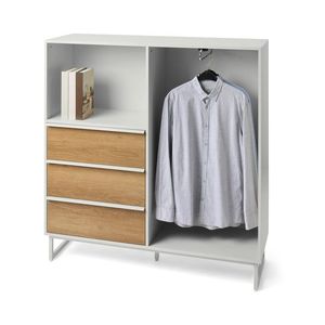 Komoda »LEEG« s 3 zásuvkami a tyčou na oblečenie vyobraziť