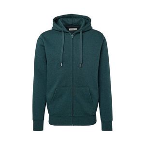 Mikina s kapucňou, zelená s melírom vyobraziť