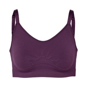 Bezšvová športová podprsenka, slivková vyobraziť