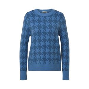 Pletený pulóver so žakárovým vzorom kohútej stopy vyobraziť