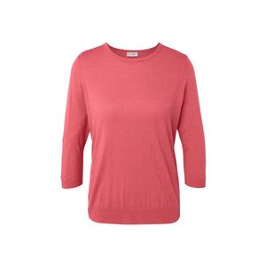 Pulóver z jemnej pleteniny s hodvábom, koralový vyobraziť