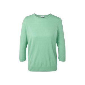 Pulóver z jemnej pleteniny s hodvábom, svetlozelený vyobraziť