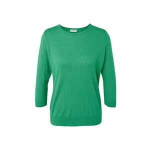 Pulóver z jemnej pleteniny s hodvábom, zelený vyobraziť