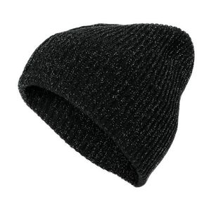 Trblietavá pletená čiapka zo zmesi viskózy vyobraziť