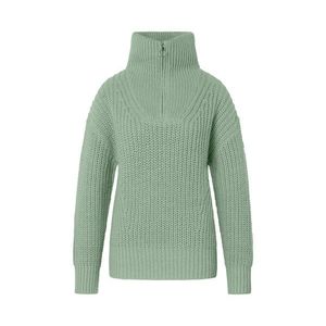 Hrubý pulóver s rozopínacím golierom vyobraziť