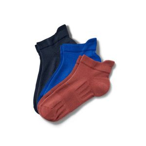 Profesionálne bežecké ponožky, unisex, 3 páry, modré a terakotové vyobraziť