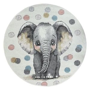 Koberec Frisee Sound Kids 1, 2/1, 2 kruh 40443 260 krémový vyobraziť