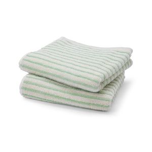 Uteráky, 2 ks, prúžkované, zelené vyobraziť