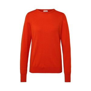 Pulóver z jemného úpletu s merino vlnou, oranžový vyobraziť