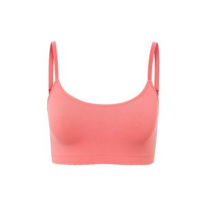 Bezšvová podprsenka s čipkou, papájová vyobraziť