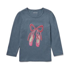 Detské tričko s dlhými naberanými rukávmi vyobraziť