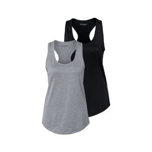 Funkčné topy, 2 ks, čierny a sivý vyobraziť