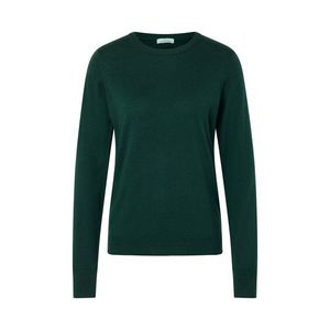 Pulóver z jemného úpletu s merino vlnou, tmavozelený vyobraziť