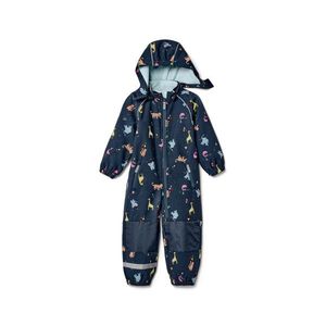 Detská softshellová kombinéza, zvieratká vyobraziť