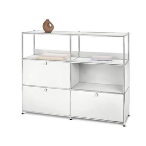 Kovová komoda »CN3« s 2 výklopnými dvierkami a 1 zásuvkou vyobraziť