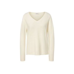 Pletený pulóver, krémovobiely vyobraziť