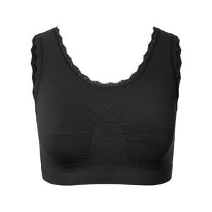 Bezšvová korzetová podprsenka, čierna vyobraziť