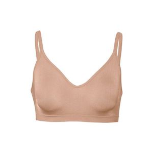 Bezšvová mäkká podprsenka, béžová vyobraziť
