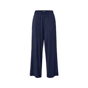 Nohavice v štýle palazzo, tmavomodré vyobraziť