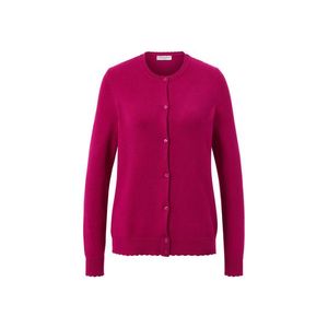 Kardigán z jemného úpletu so zvlneným okrajom vyobraziť