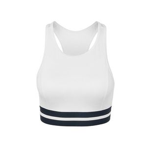 Športová podprsenka »Crop Top«, biela vyobraziť