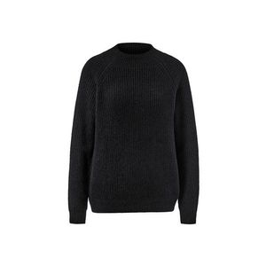 Pulóver z hrubej pleteniny so stojačikom, čierny vyobraziť