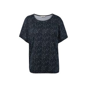 Spadnuté blúzkové tričko, tmavomodré vyobraziť