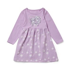 Dievčenské džersejové šaty »Ľadová princezná« vyobraziť