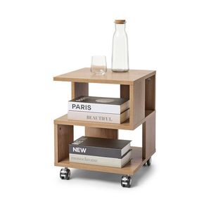 Konferenčný stolík vo vzhľade dreva na kolieskach vyobraziť