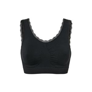 Bezšvová korzetová podprsenka, čierna vyobraziť