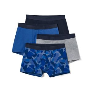 Boxerky, modré, celoplošná potlač a sivé, 4 ks vyobraziť